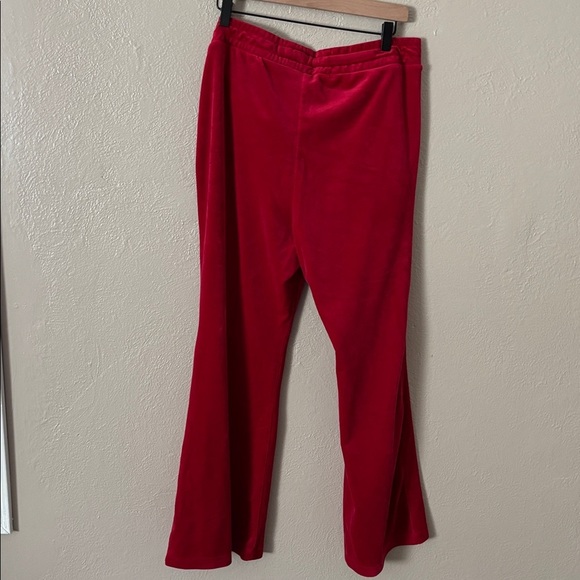 Torrid Women’s Plus Size Velour Super Soft Lounge Sleep Pant, 1/1X, Red - Picture 6 of 7